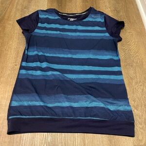Short sleeve Brooks Running Top, Blue, Size M